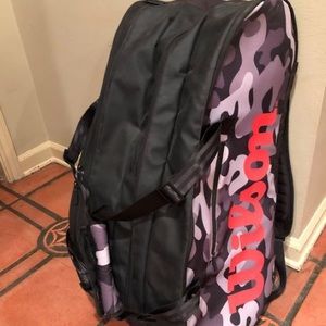 Wilson Super Tour 3 Compartment CAMO Tennis Bag